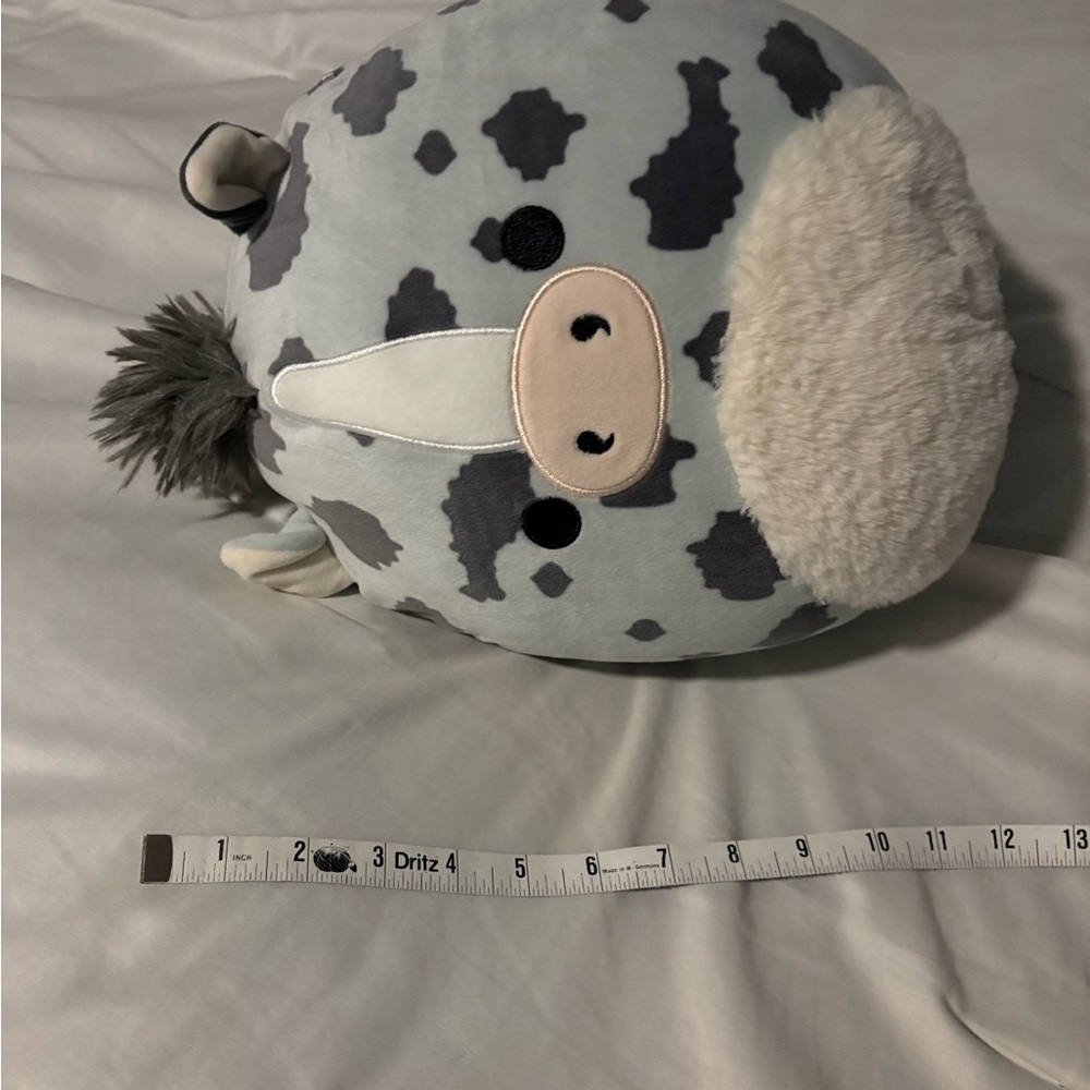 SQUISHMALLOWS GRADY the Blueish Spotted Cow | Original | Plush Toy - Picture 4 of 7